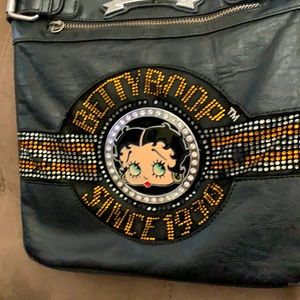 Betty Boop Face Since 1930 Rhinestone Purs